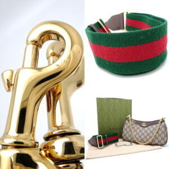 Gucci Handbag Ophidia GG Supreme Canvas Leather Beige Ebony - Picture 8 of 9